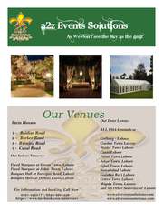 At a2z Events Solutions,  Our luxury wedding venues are the perfect 
