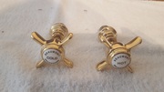 Replacement Heritage Gold basin tap heads